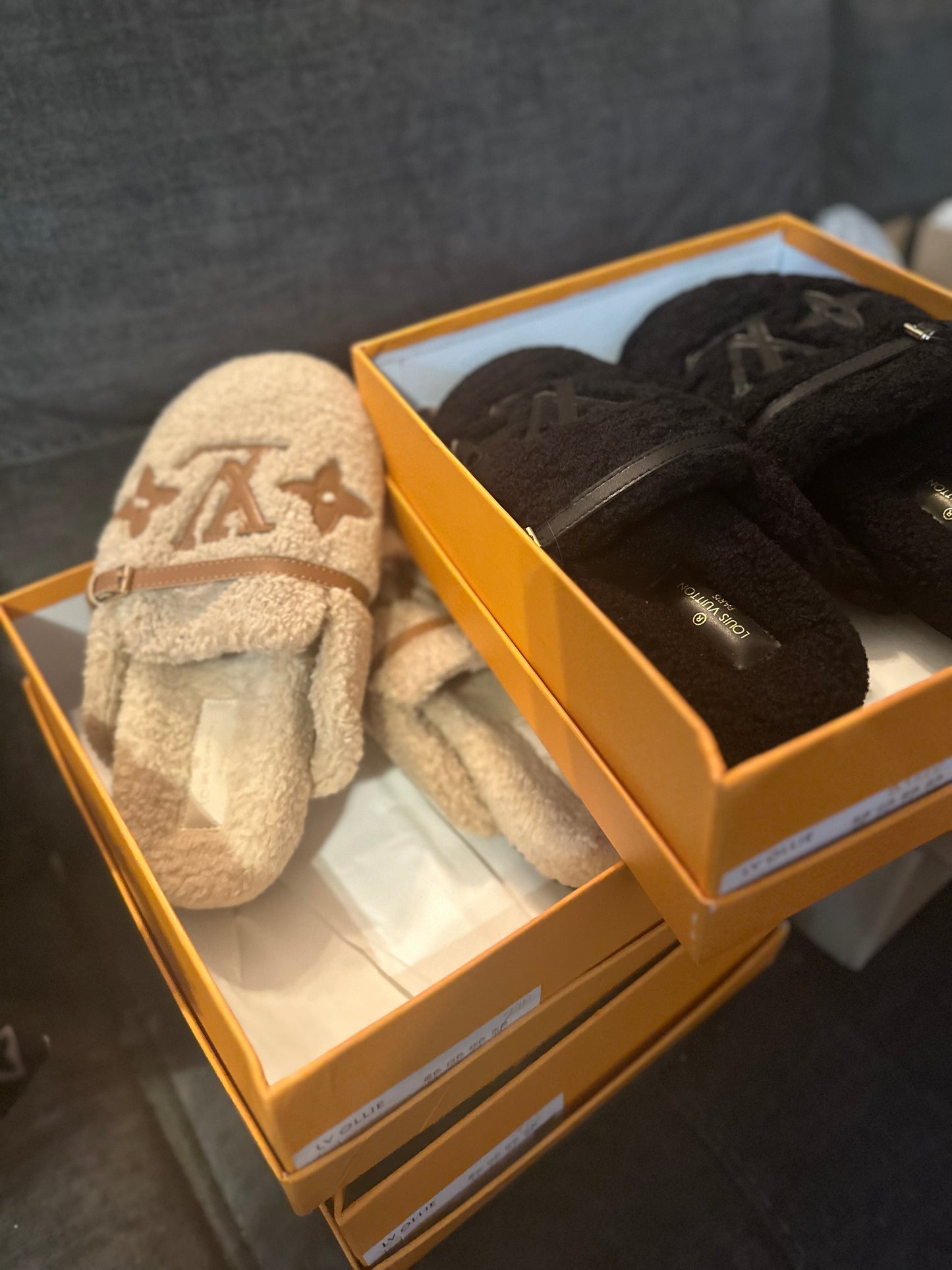 Boxed L Slippers (Sizes 7.5/8 & 8.5/9)